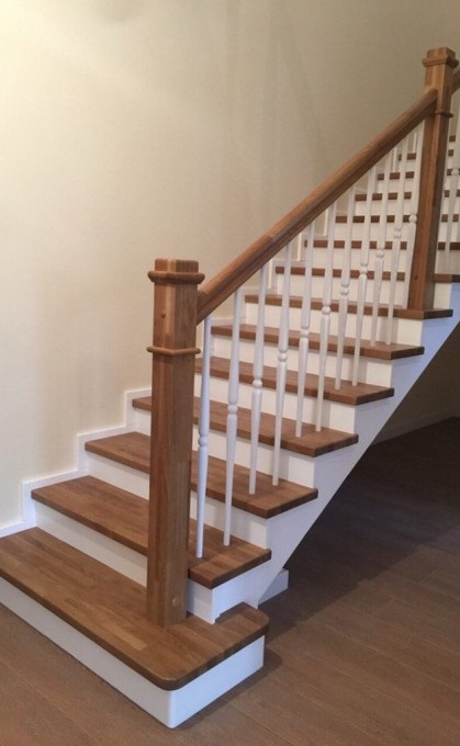 Маршевая лестница из комбинированной древесины ЛС-1481